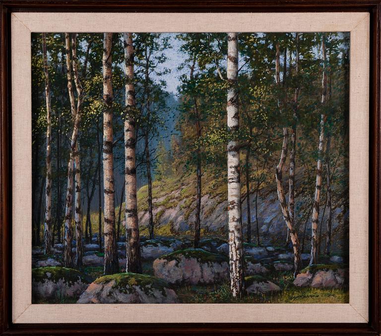 YRJÖ HARSIA, pastell, signerad och daterad -82.