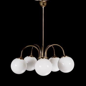 A ceiling lamp model 2024/5, for AT-valaisin Finland, late 20th century.