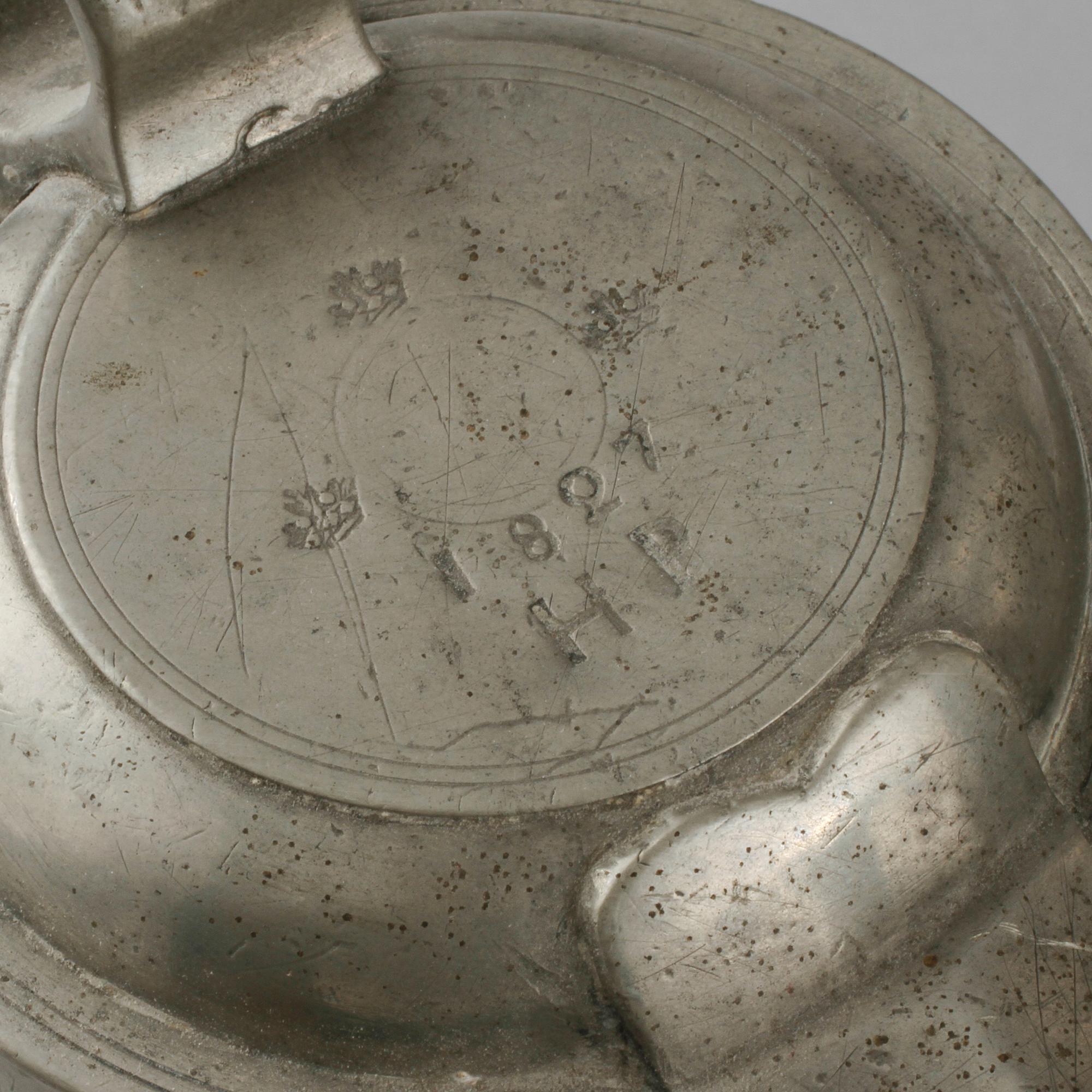 STOP, ett par, samt FAT, tenn, 1800-tal.