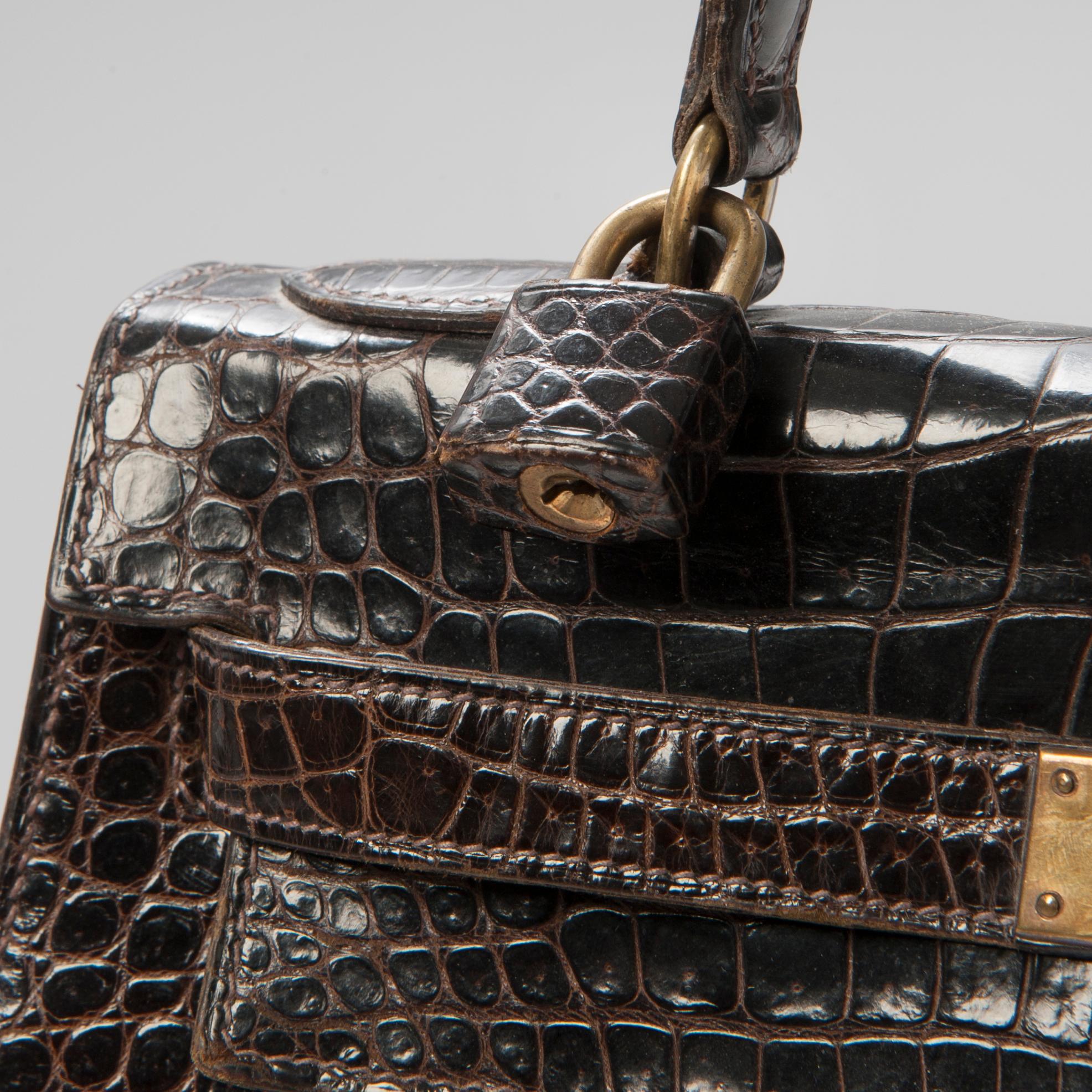 HANDVÄSKA, Hermès, "Kelly", 1960/70-tal.