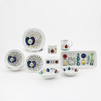 Marianne Westman, a 6-piece 'Picknick' service and Sigrid Richter, a 5-piece 'Eden' service, Rörstrand.