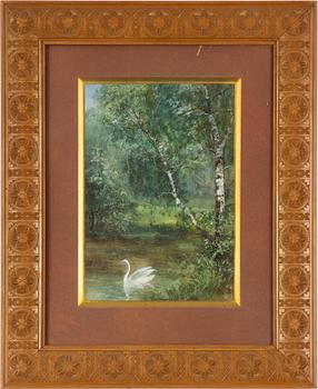 Anna Billing, Swan in Landscape.