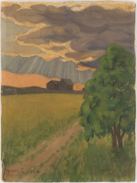 DAVID JOHANNES NIEMELÄ, oil on canvas, signed and dated 1910.