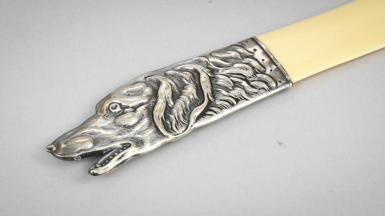 BREVKNIV, nysilver, 1900-talets första hälft.