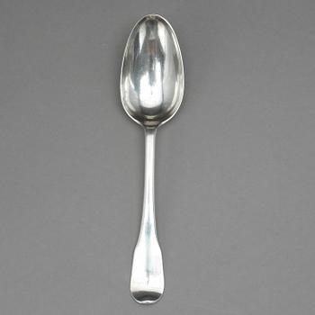 RÅTTSVANSSKED, silver, J L Starin, Stockholm 1741, tot vikt 63 gram.