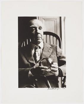 Gerard Malanga, "Jorge Luis Borges, 1975".