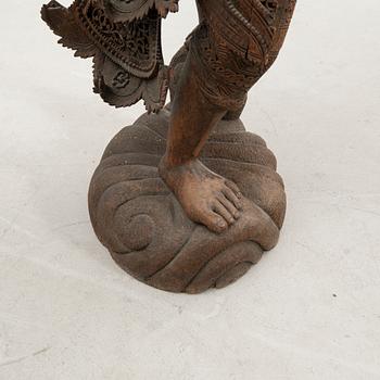 A Thai wooden sculpture, around 1900.