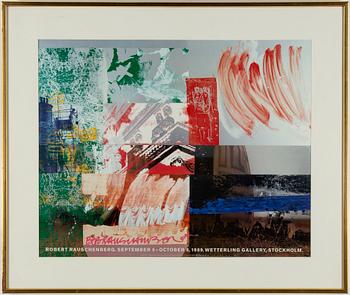 ROBERT RAUSCHENBERG, poster, signed.