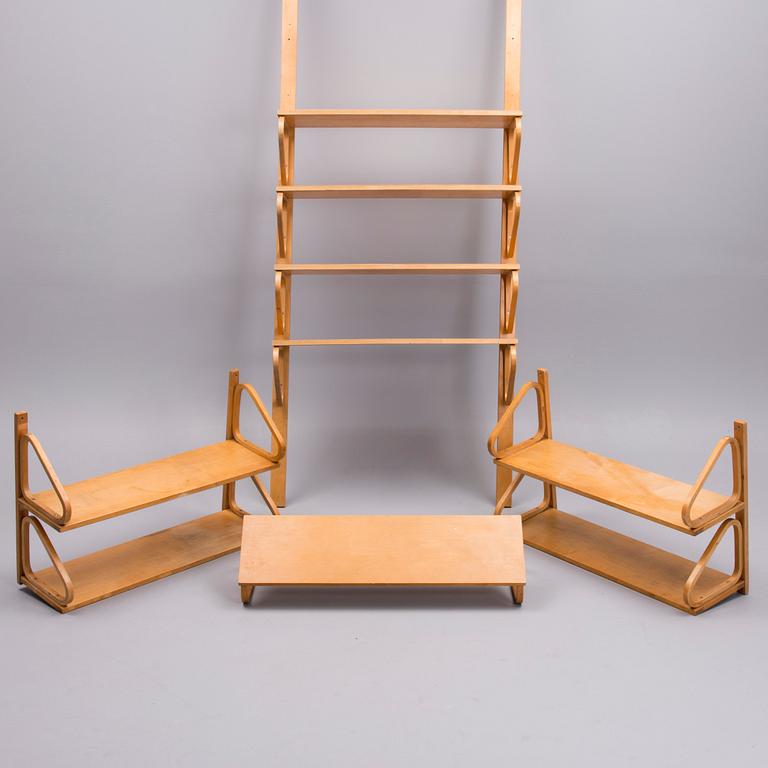 ALVAR AALTO, hyllor, 9 st, Artek 1900-talets mitt.
