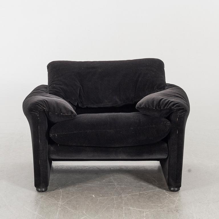 A late 20th century "Maralunga" VICO MAGISTRETTI lounge chair for Cassina.
