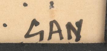 Gösta Adrian-Nilsson, ink drawing, signed with monogram.