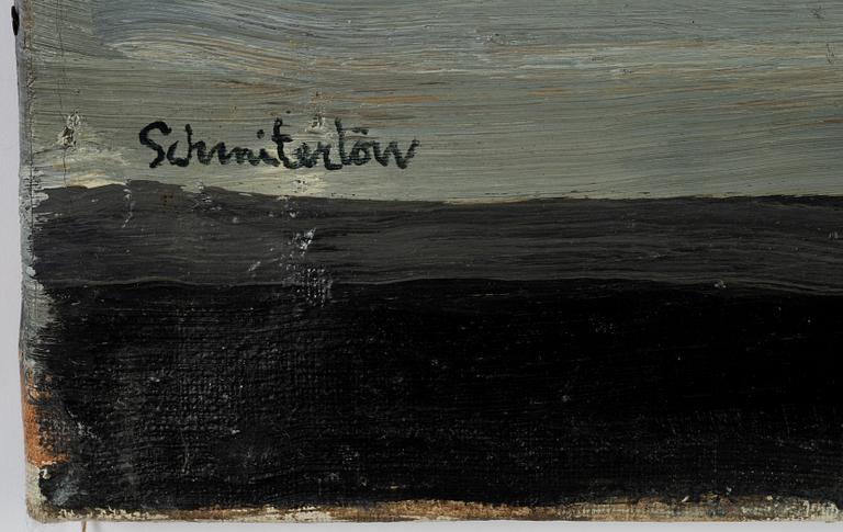 Bertram Schmiterlöw, olja på duk, signerad.