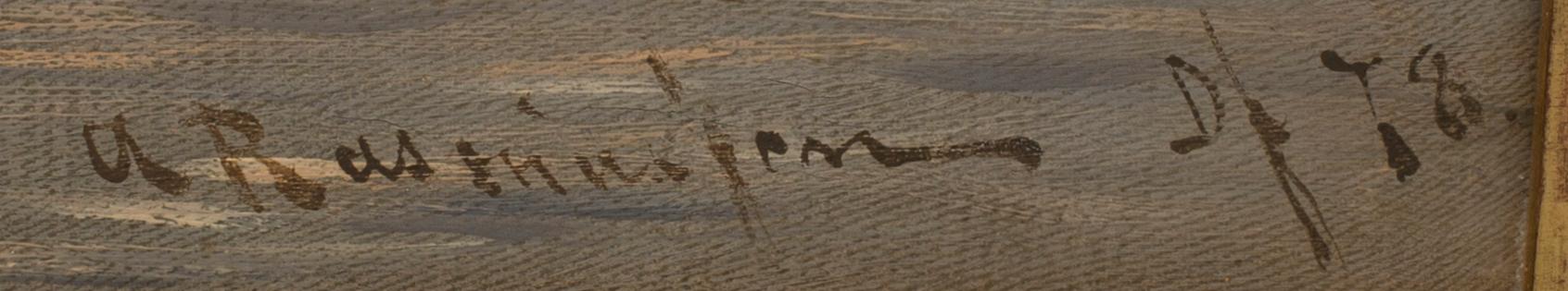 GEORG ANTON RASMUSSEN, olja på duk signerad och daterad Df 78.