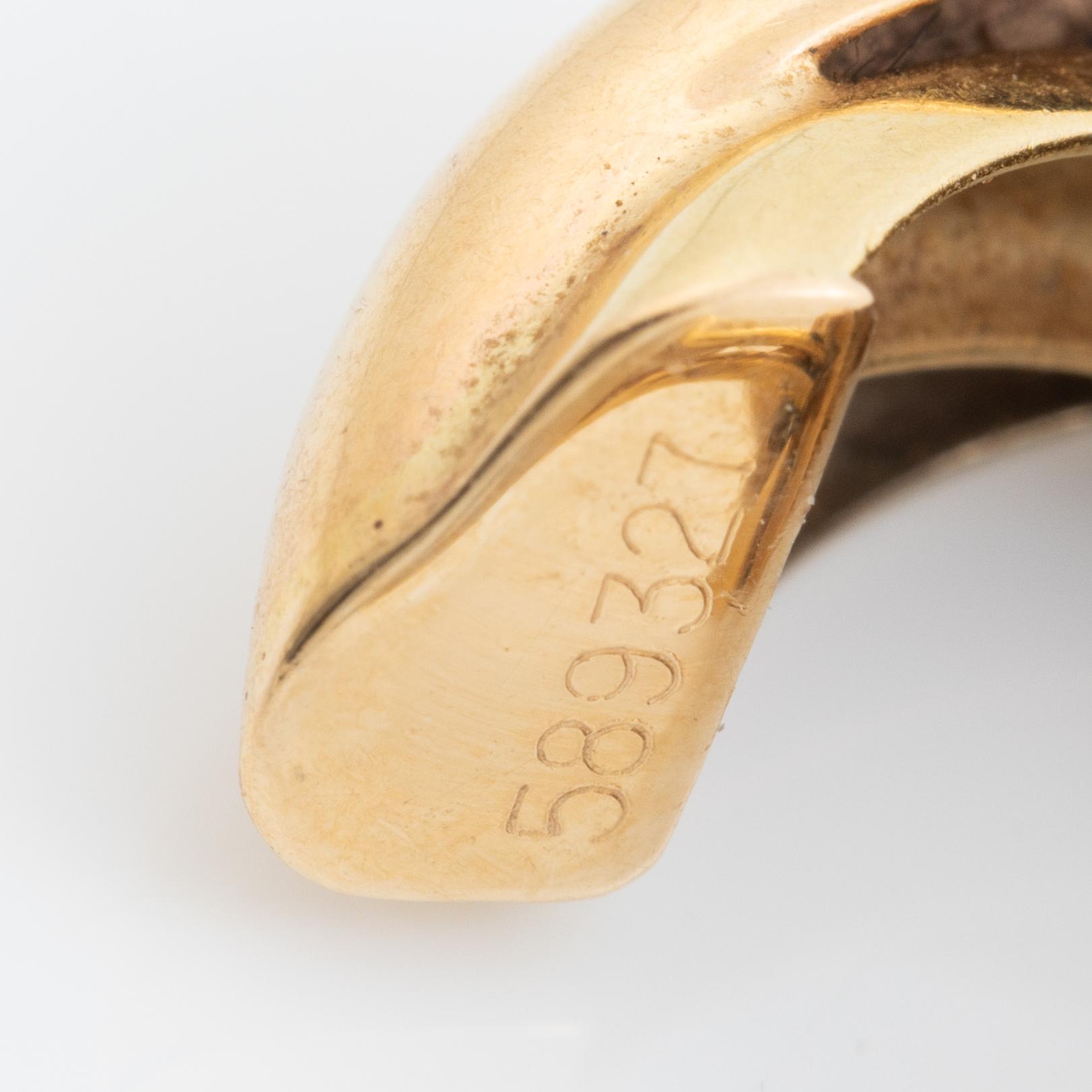 Cartier earrings, "Trinity" 18K gold in three colours.