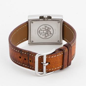 HERMÈS, Belt, wristwatch, 26 x 29 mm.