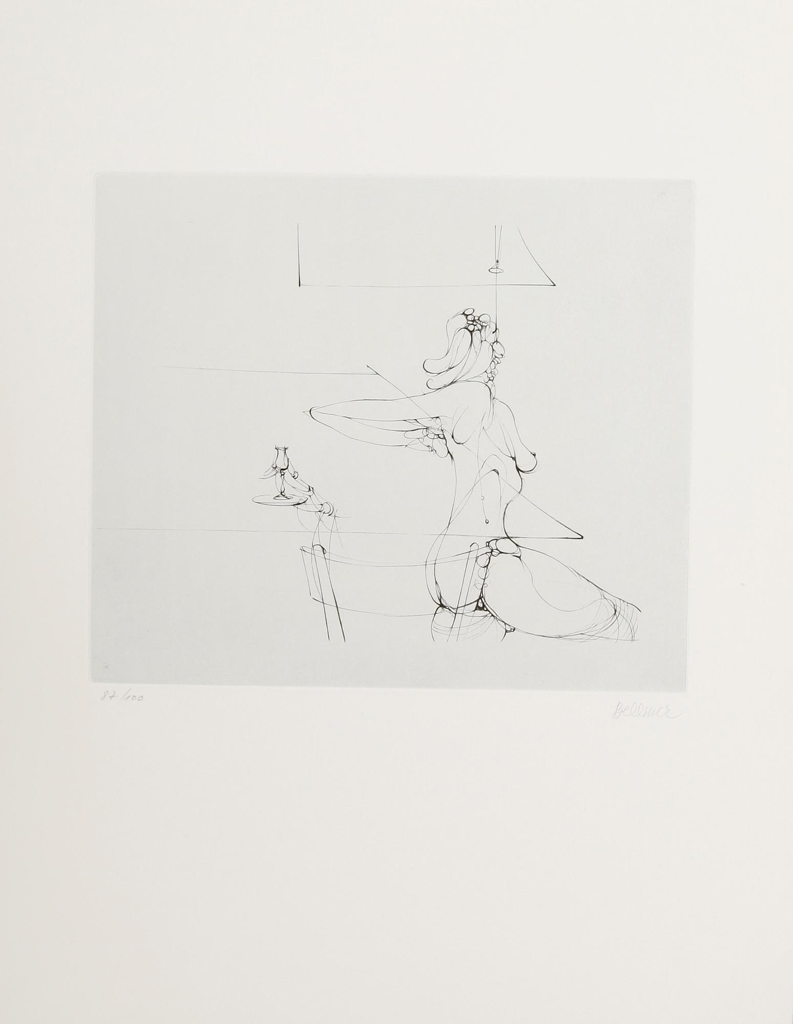 HANS BELLMER, 7 st, etsningar, signerade och numrerade 87/100.