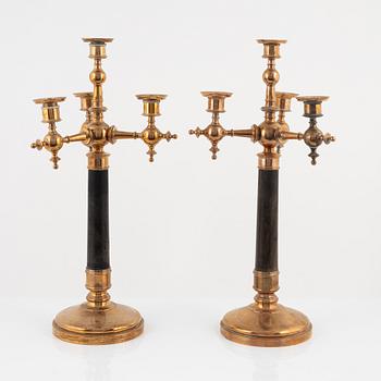 Kandelabrar, ett par, 1900-talets början.
