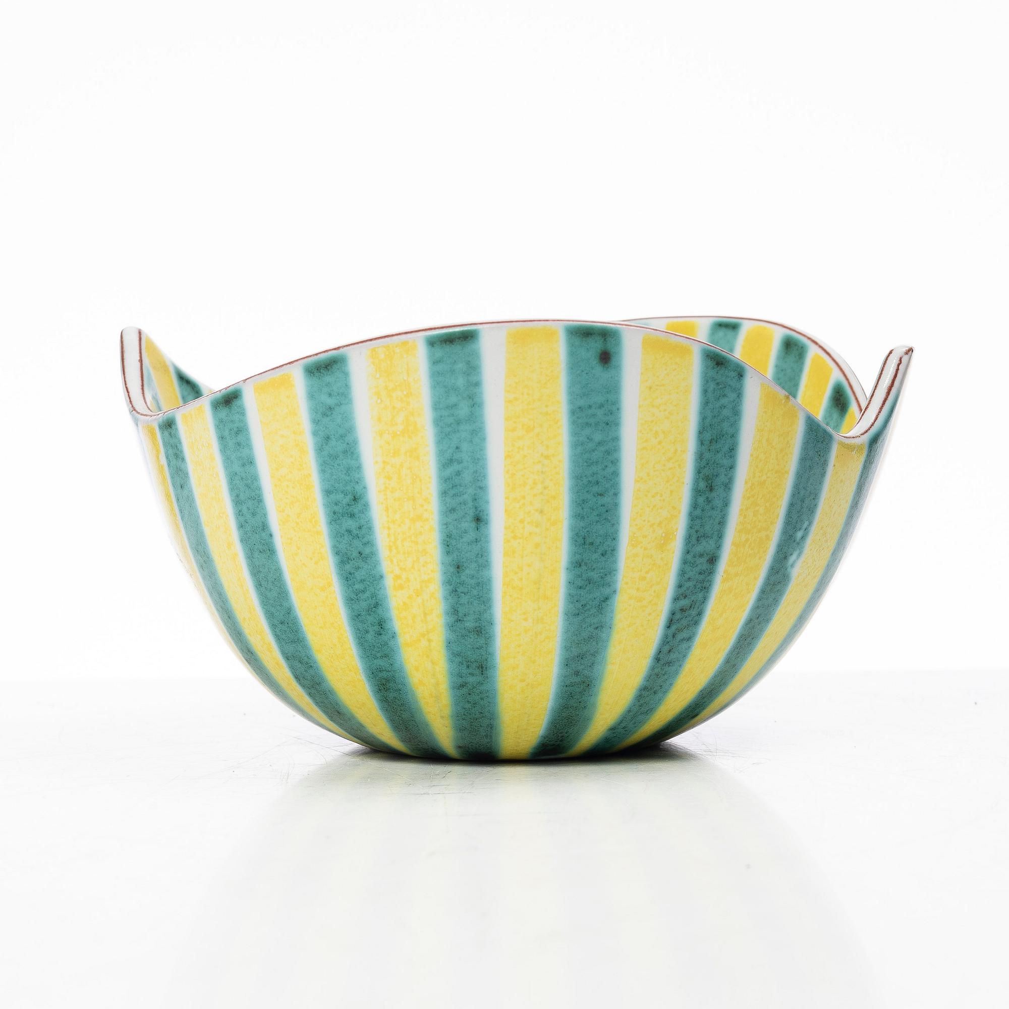 Stig Lindberg, Bowl, faience, Gustavsberg Studio.