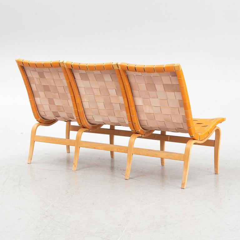 Bruno Mathsson, an "Eva" three-seater sofa, Firma Karl Mathsson, Värnamo, Sweden, 1976.