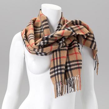 BURBERRY, a cashmere scarf.