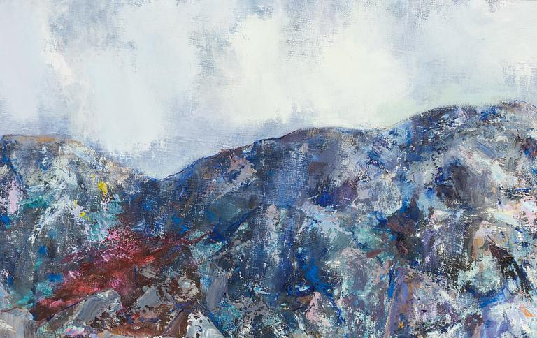 Erik Haamer, oil painting, Rocky Hills, Orust.