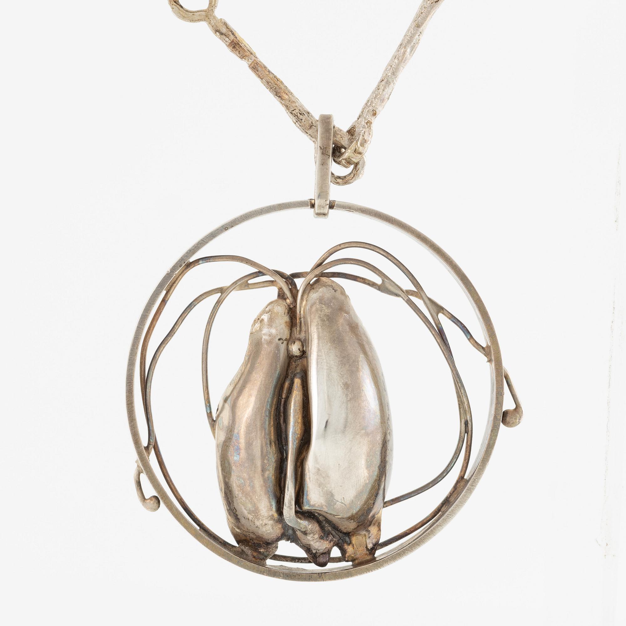 Lars Arby, chain with pendant, sterling silver, Gothenburg among others 1978.