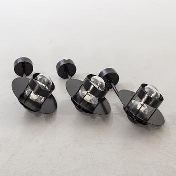 JENS MØLLER-JENSEN, three wall lamps for out doors, "Albertslund", Louis Poulsen.