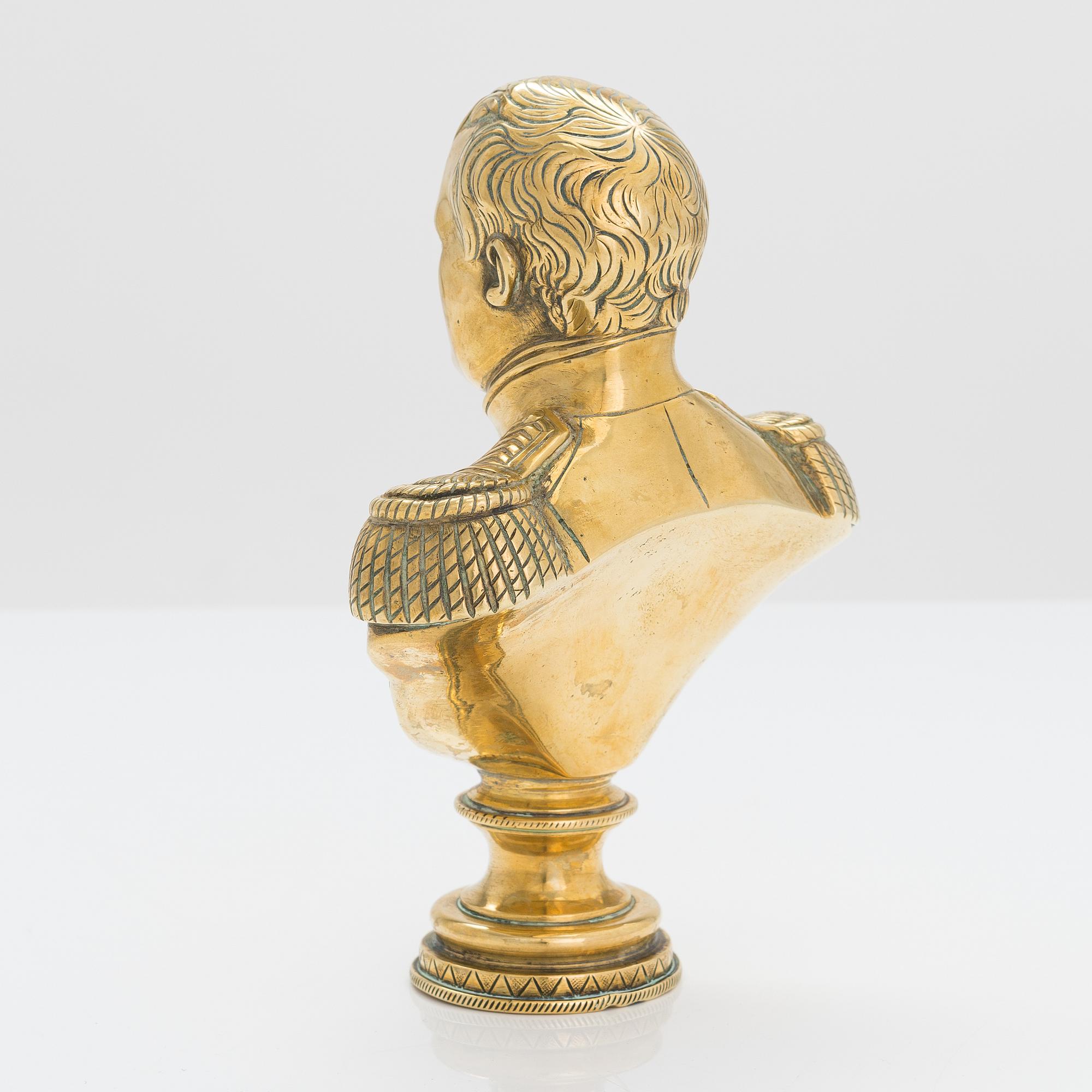 Skulptur, mässing, 1800-talets slut.
