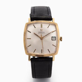 Omega, ”Square de Ville”, 14K kultaa, automaattinen, pleksilasi, noin 1966.