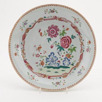 A famille rose dish, Qing dynasty, Qianlong (1736-95).