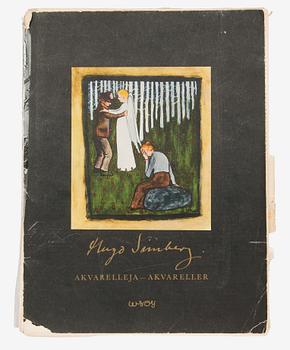 Hugo Simberg, "Akvarelleja-Akvareller", 20 kpl ofsett -painokuvia, WSOY Porvoo 1958.