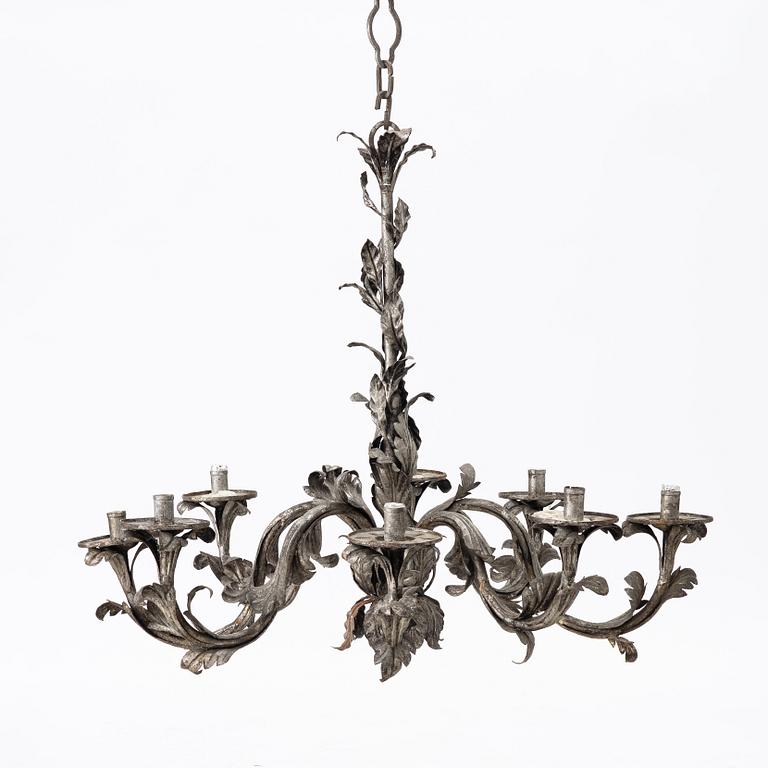 A Rococo style chandelier, France, 20th century.