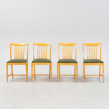 Svante Skogh, four birch 'Vindö' chairs, second half of the 20th century.
