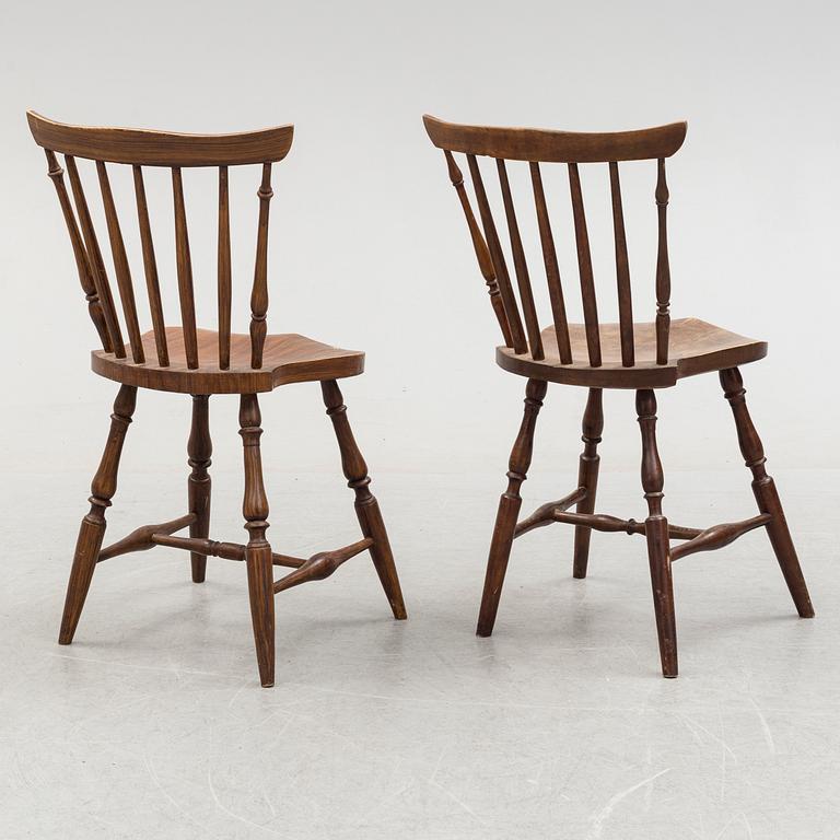 Six early 20th century chairs.