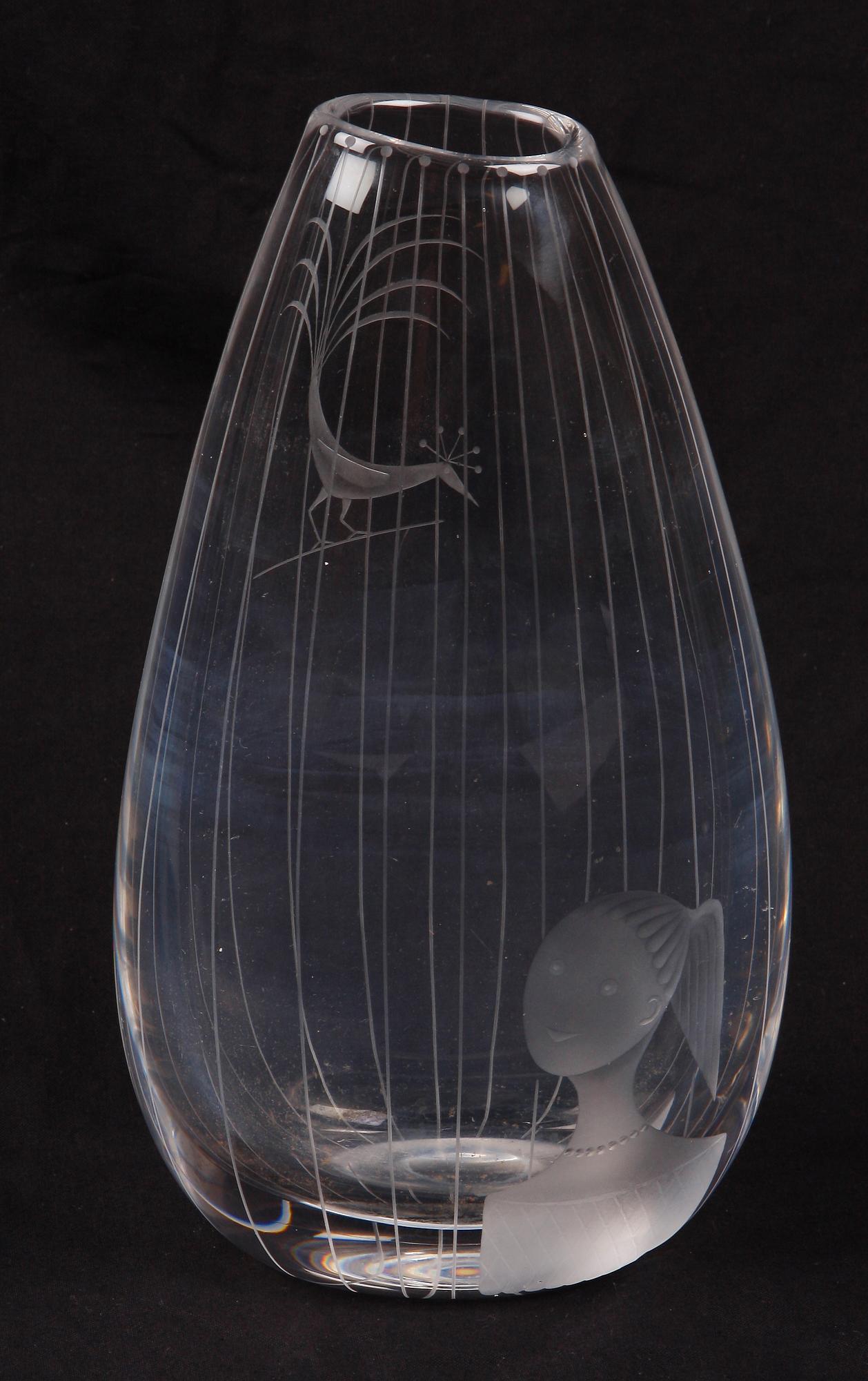 VAS, glas, Sven Palmqvist, Orrefors.