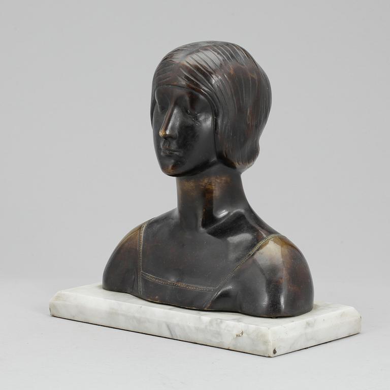 SKULPTUR, bons, okänd konstnär, ej signerad, 1900-tal.