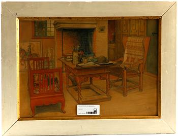 CARL LARSSON, efter. Färglitografi, utförd 1901.