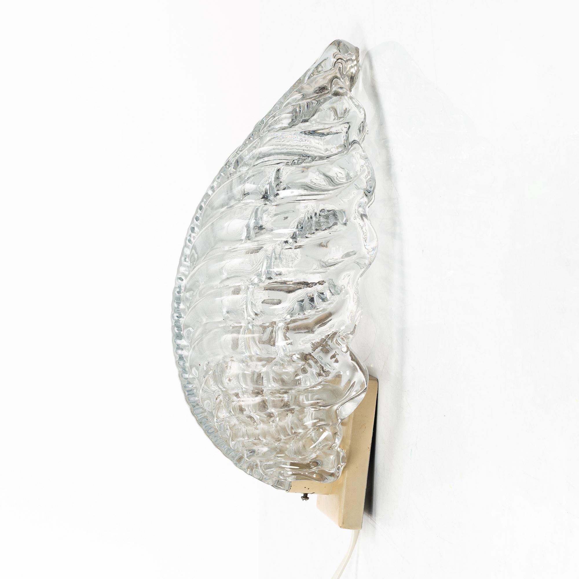 Fritz Kurz, Wall lamp, KD 924, Orrefors, 1950s/60s.