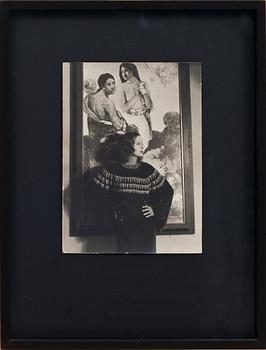 AUTOGRAF, GRETA GARBO, på fotografi av Ruth Harriet Louise.