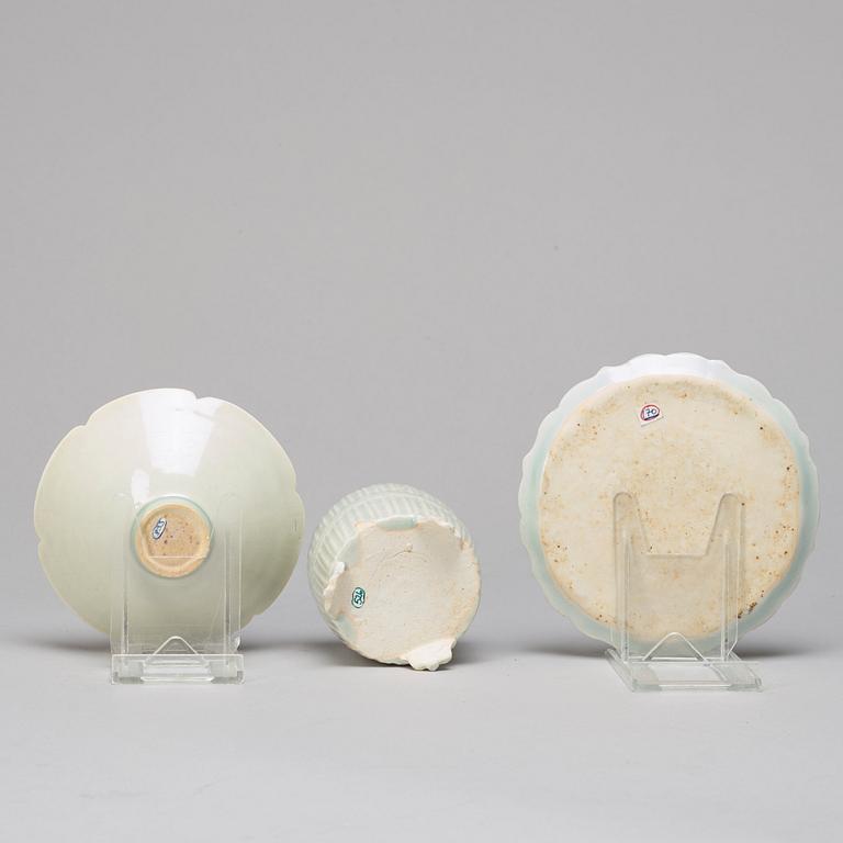 A group of Song style ceramics. (3 pieces).