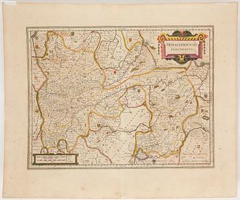 KARTA, 3 st, Willem Janszoon Blaeu, 1600-talets första hälft.