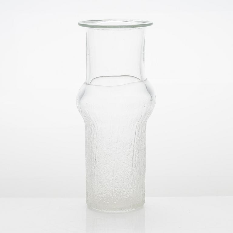 Timo Sarpaneva, a glass vase, signed TS.