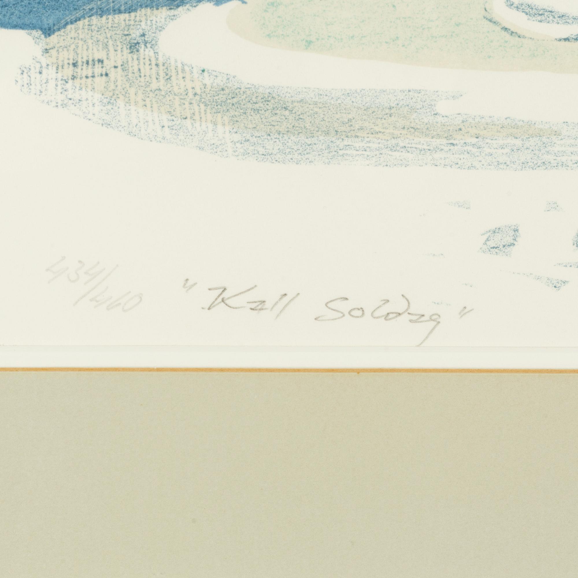 Roland Svensson, lithograph in colors, signed and numbered 434/460.