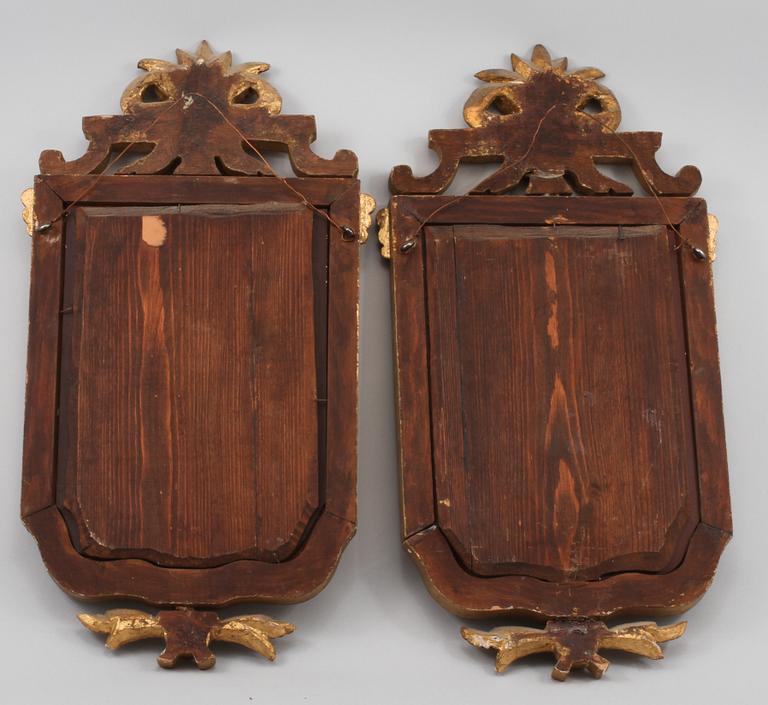 SPEGELLAMPETTER, ett par, gustaviansk stil, 1900-tal.