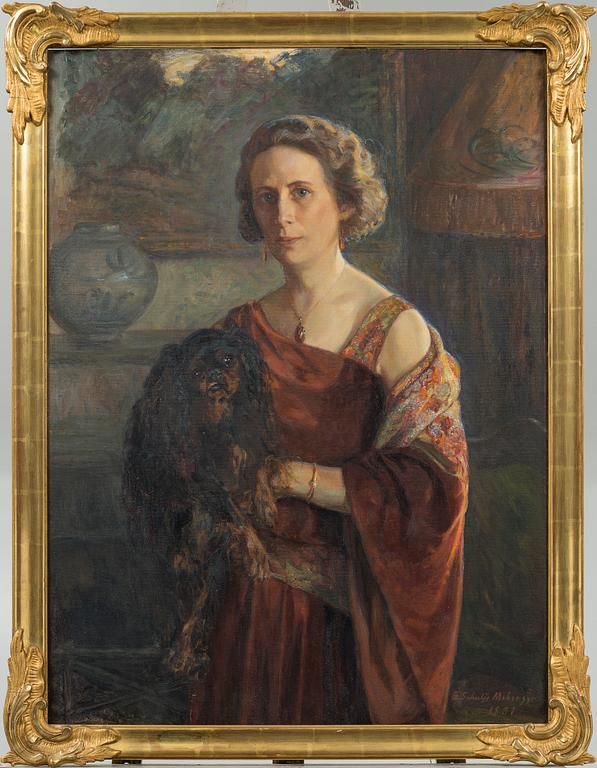 ELSA SCHULTZ-MOBERGER, olja på duk, signerad och daterad 1931.