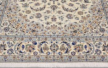 Matta, Nain, part silk, signerad, s.k. 9LAA, ca 307 x 205 cm.