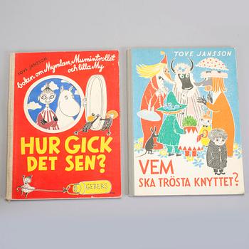 PARTI BARNBÖCKER, 10 st, mestadels Tove Jansson, bland annat "Det osynliga barnet", Almqvist & Wiksell, 1962".