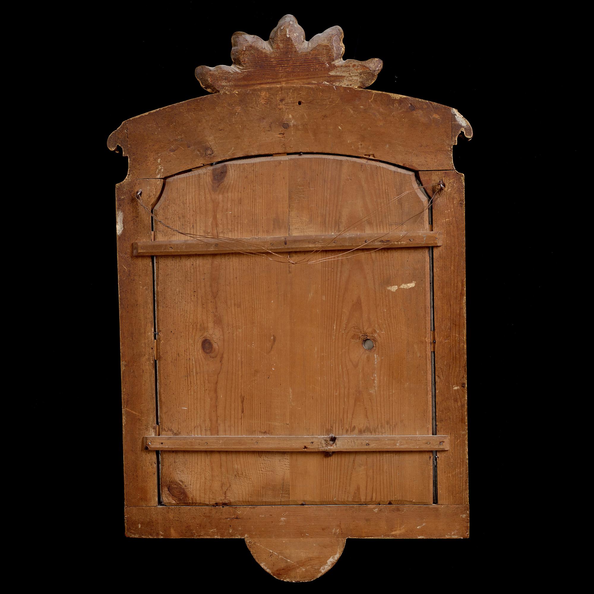 SPEGELLAMPETT, för två ljus, rokoko/gustaviansk, 1770-tal.