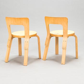 Alvar Aalto, two 'N65' children's chairs for Artek.