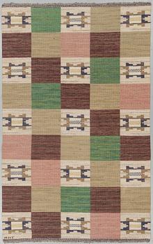 MÄRTA MÅÅS-FJETTERSTRÖM, MATTO, "Rutmattan", flat weave, ca  258,5 x 156,5 cm, signed MMF.